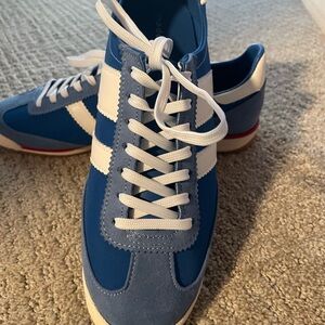 Madden Girl Blue and White Sneakers
